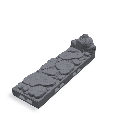 Hule-vegg rett 1x3