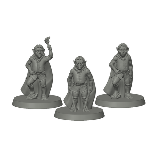Halfling Explorers – miniatyrsett (3 stk)