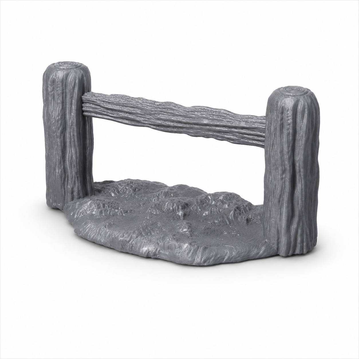 3D-printet hestestolpe – rekvisitt til vertshus og stall i rollespill.