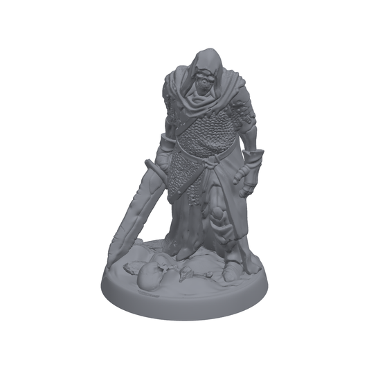 Hooded Skeleton with Sword