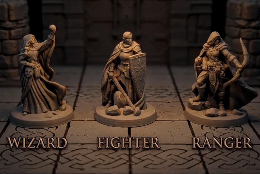 Human Female: Fighter, Wizard & Ranger