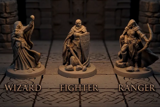Human Female: Fighter, Wizard & Ranger