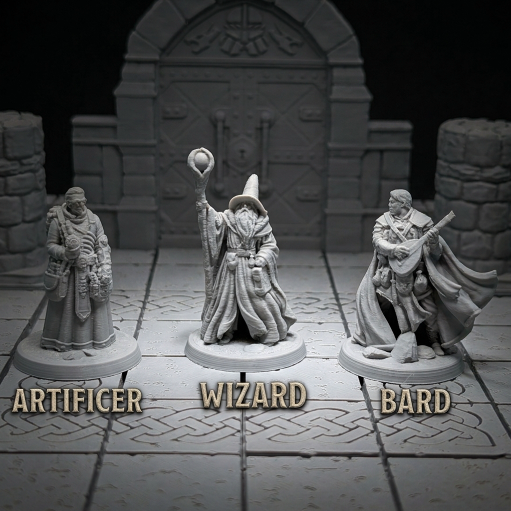 Human Male: Artificer, Bard & Wizard