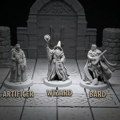 Human Male: Artificer, Bard & Wizard