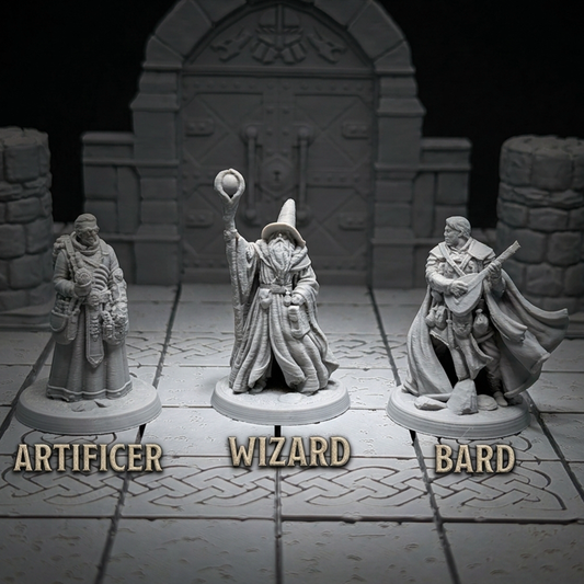Human Male: Artificer, Bard & Wizard