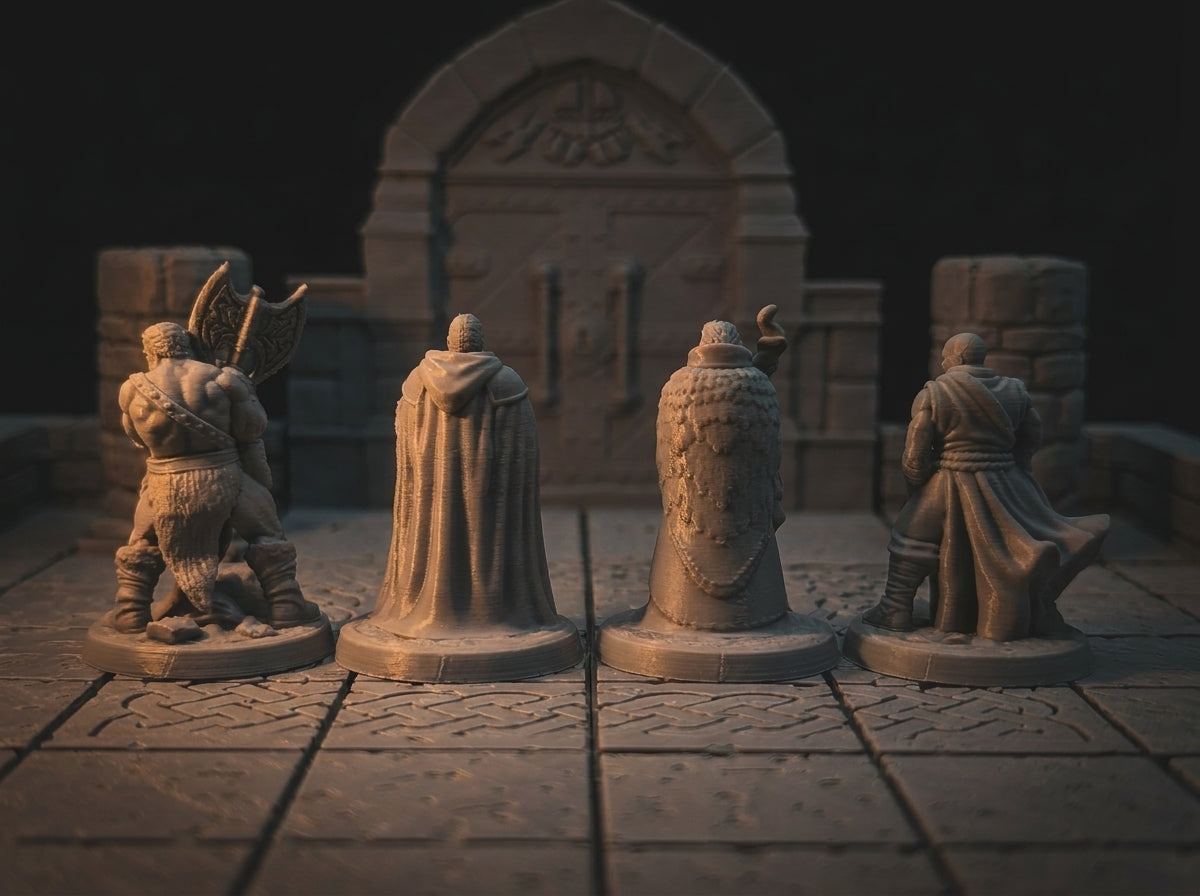 Human Male: Barbarian, Cleric, Druid & Monk