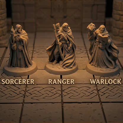 Human Male: Sorcerer, Ranger & Warlock