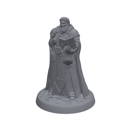 Human Cleric (Reading Pose)
