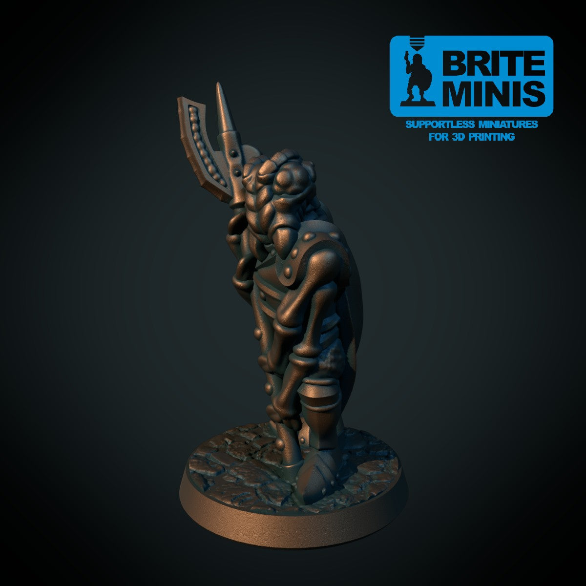 Insektkriger med hellebard miniatyr