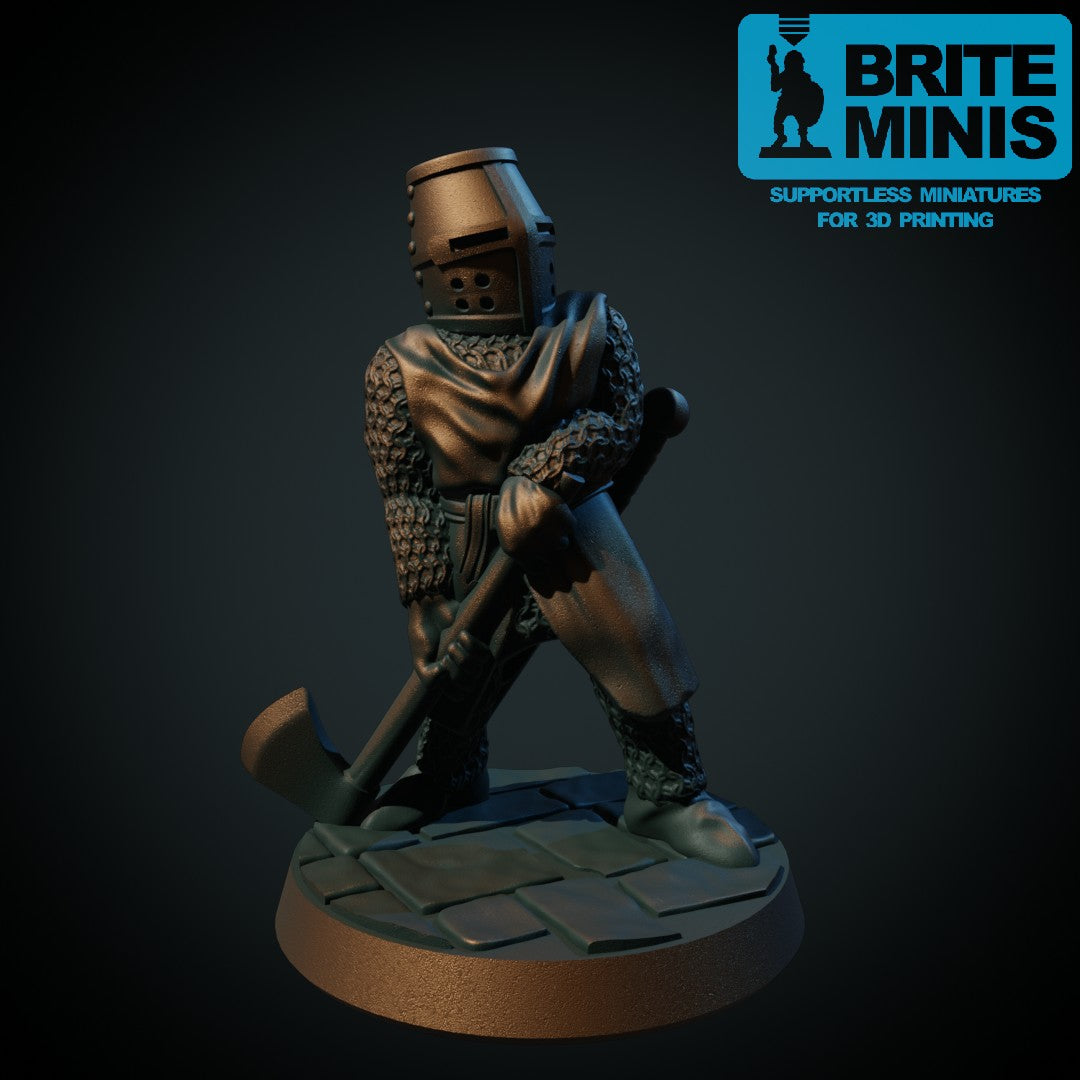 Knight with axe