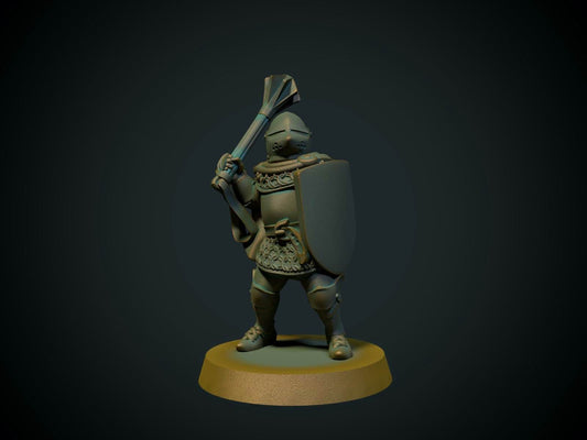 Knight with pigface helmet