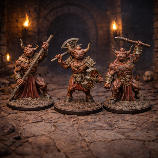 Minotaur – miniatyrsett (3 stk)