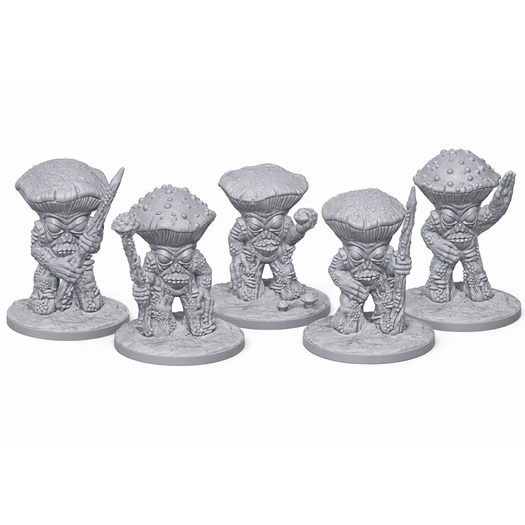 Mushroomfolk – miniatyrsett (5 stk)