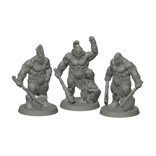 Orc Warriors – miniatyrsett (3 stk)