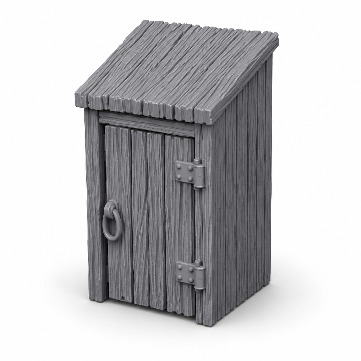 3D-printet utedo – landsbyrekvisitt til D&D og rollespill.