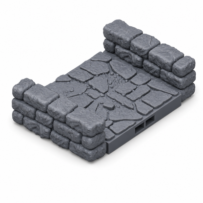 Dungeon-startsett Middels – rett korridor 2x2