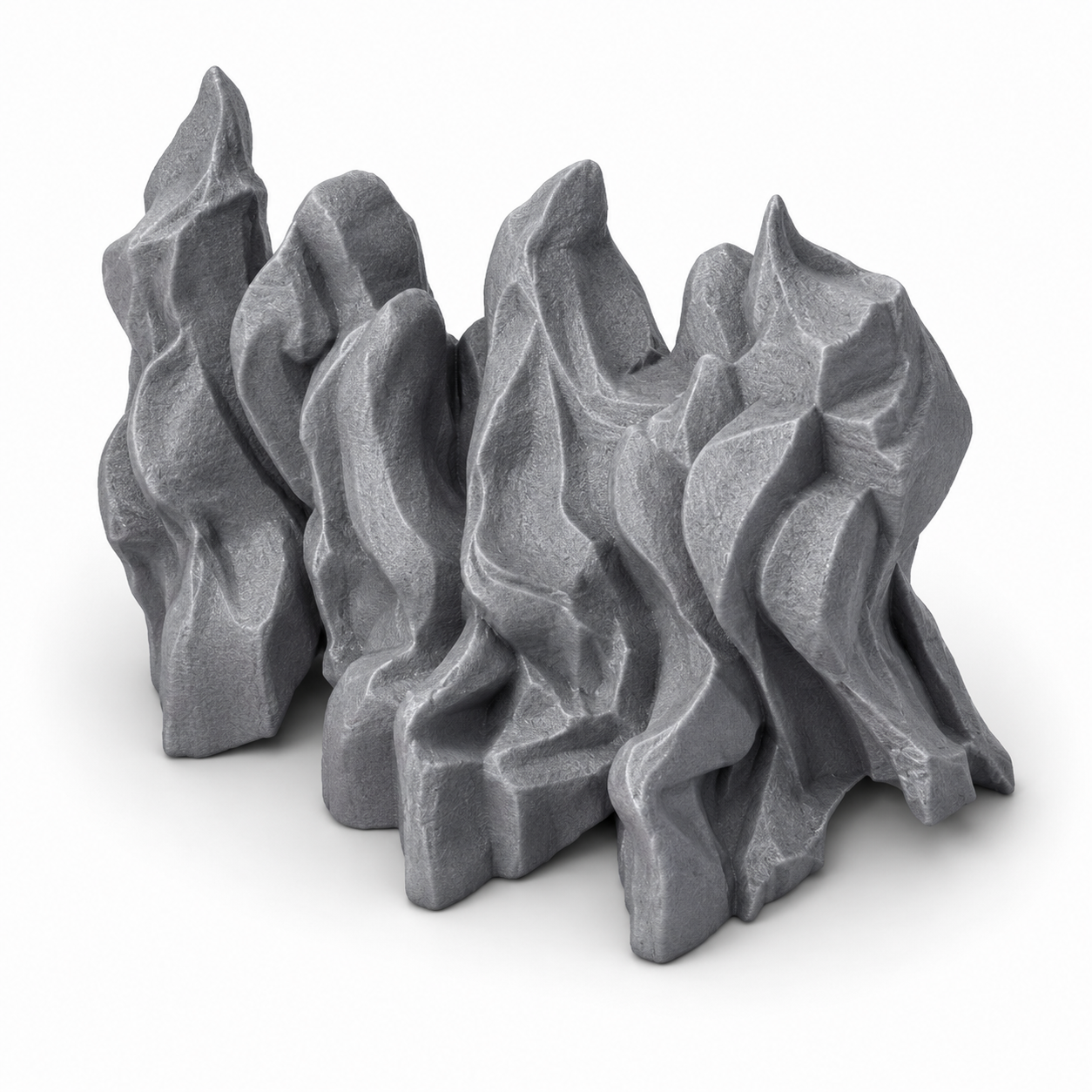 3D-printede flammer – marker brann på tak og terreng i D&D-encounters.