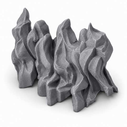 3D-printede flammer – marker brann på tak og terreng i D&D-encounters.