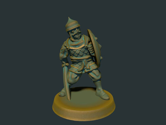 Saracener I, 3D-printet D&D-miniatyr fra Spillsmia.
