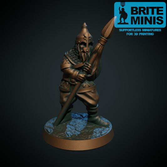 Saracensk elitespydmann II, 3D-printet D&D-miniatyr fra Spillsmia.