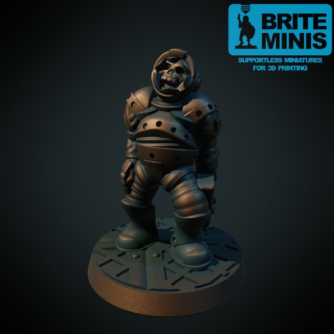 Udød astronaut I, 3D-printet sci-fi-miniatyr fra Spillsmia.