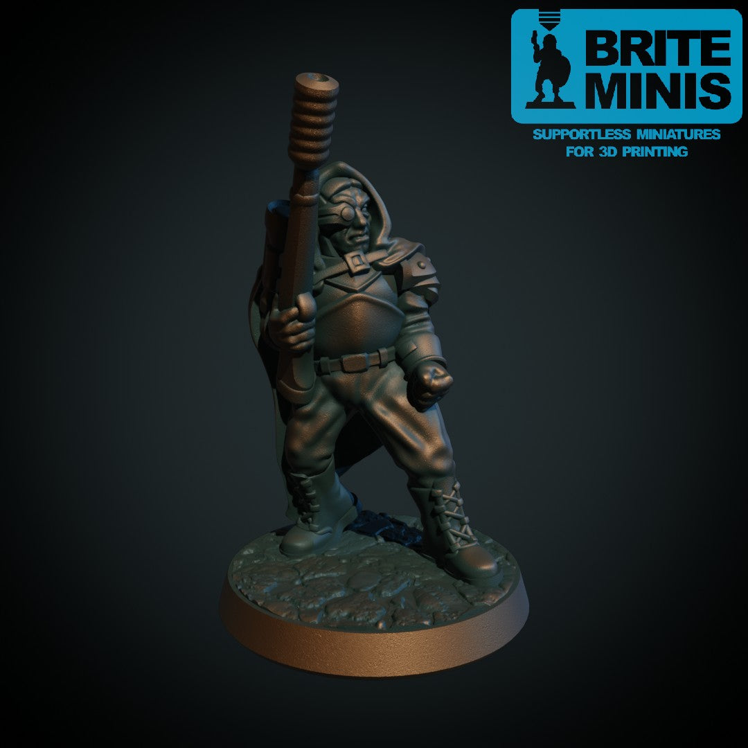 Space Ranger, snikskytter II, 3D-printet sci-fi-miniatyr fra Spillsmia.