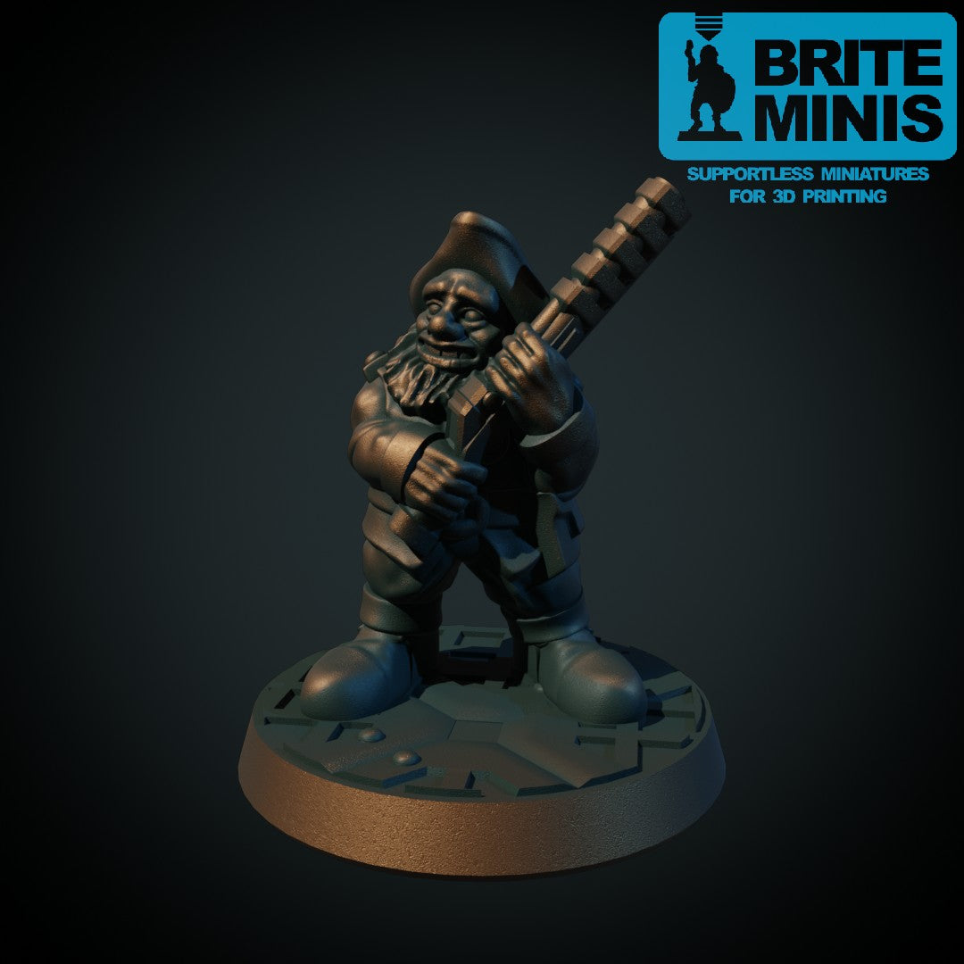 Space-gnom, 3D-printet sci-fi-miniatyr fra Spillsmia.