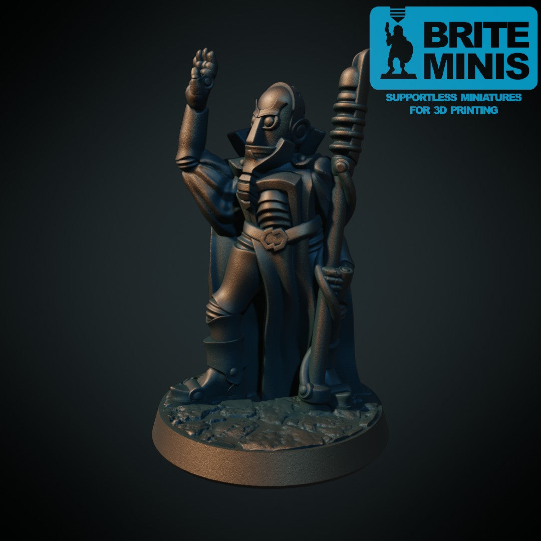 Romrobot-trollmann, 3D-printet sci-fi-miniatyr fra Spillsmia.