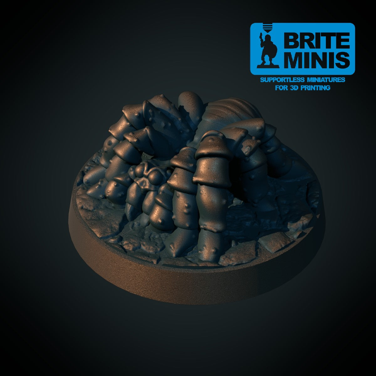 Kjempeedderkopp II – 3D-printet D&D-miniatyr fra Spillsmia