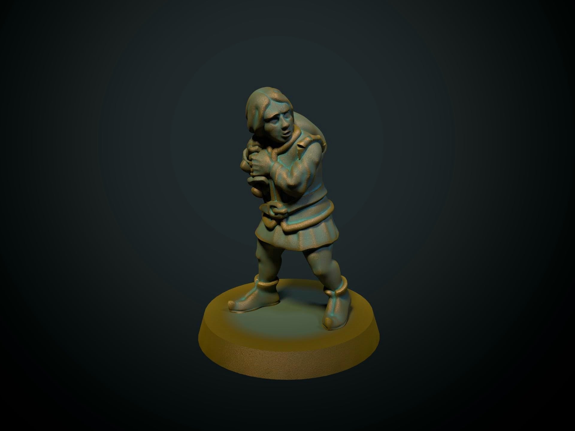 Tyv - 3D-printet D&D-miniatyr fra Spillsmia