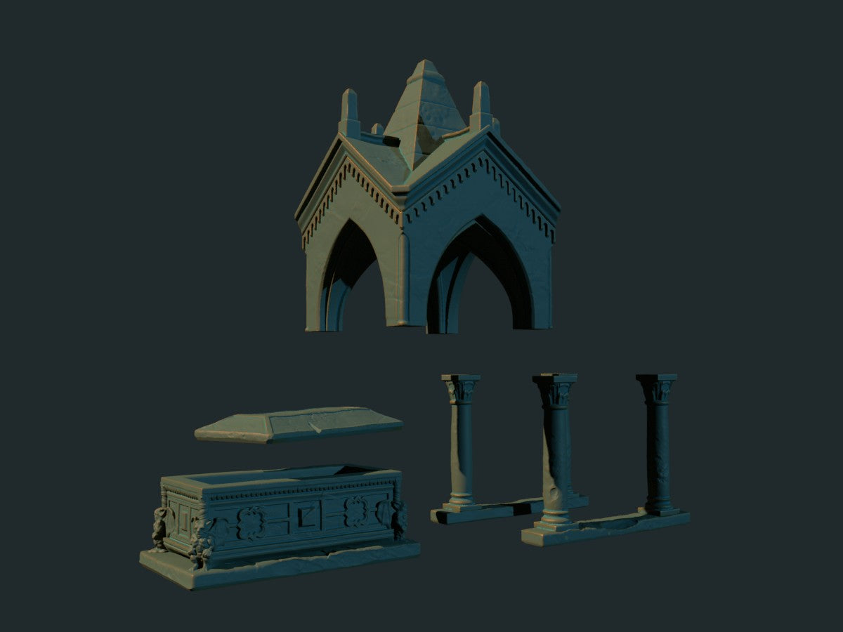 Tomb miniatyr, alternativ vinkel