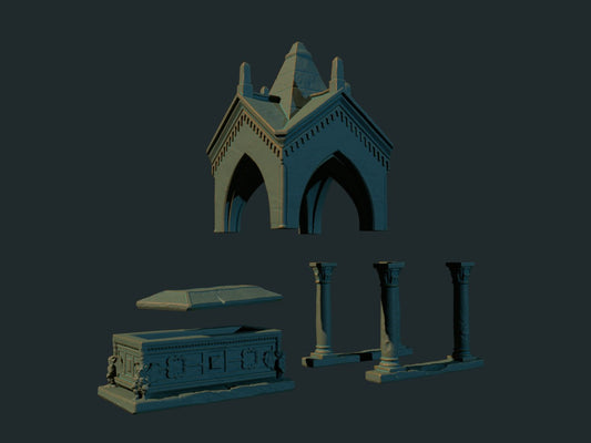 Tomb miniatyr, alternativ vinkel