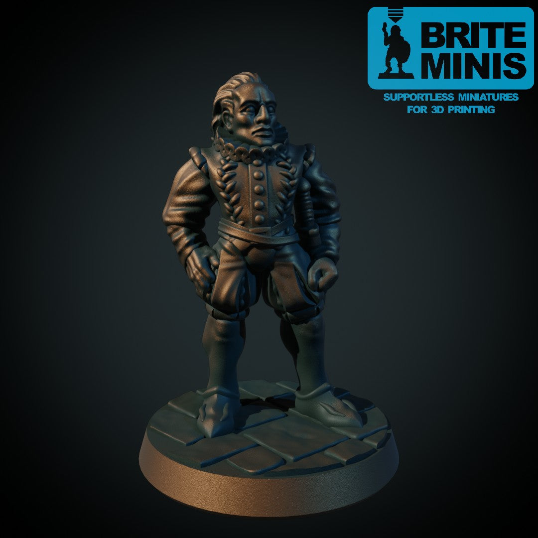 Adelig byboer - 3D-printet D&D-miniatyr fra Spillsmia
