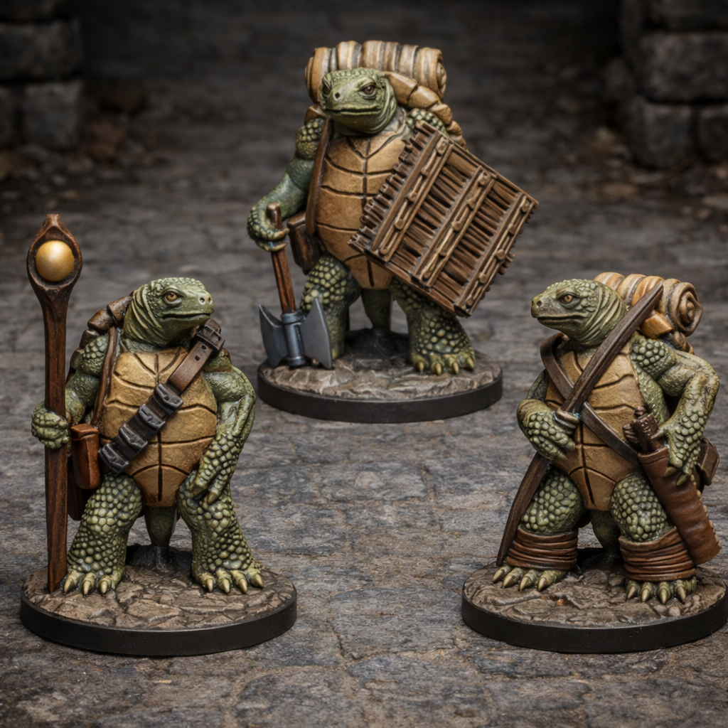 Tortle 1 – miniatyrsett (3 stk)