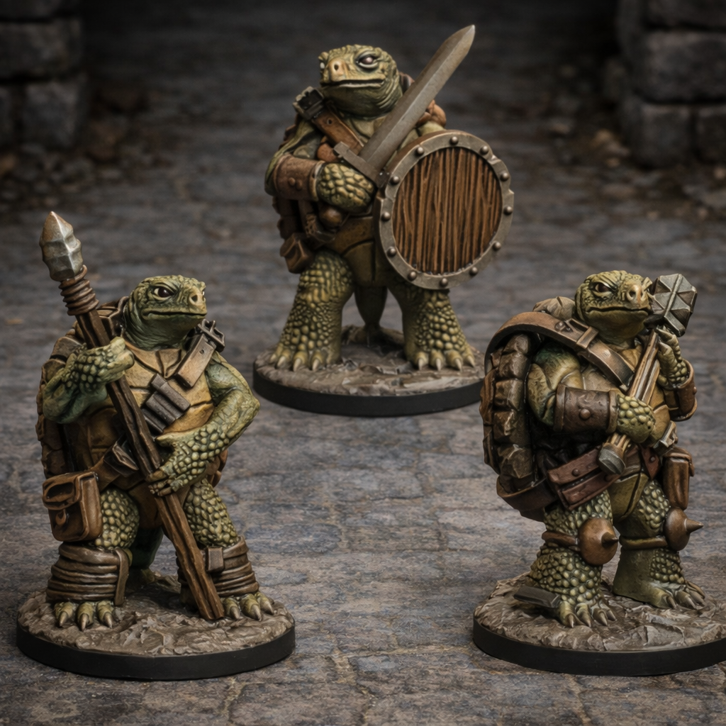 Tortle 2 – miniatyrsett (3 stk)