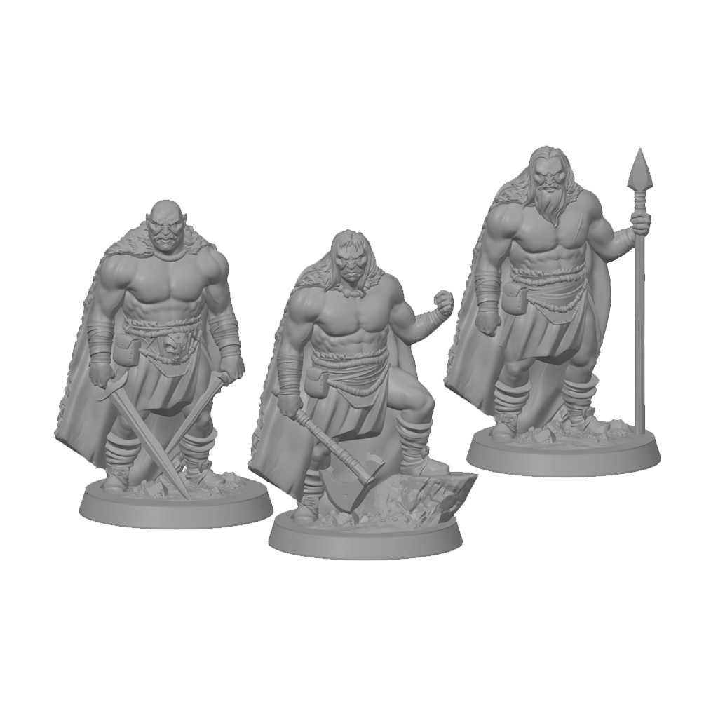 Vikinger – miniatyrsett (3 stk)