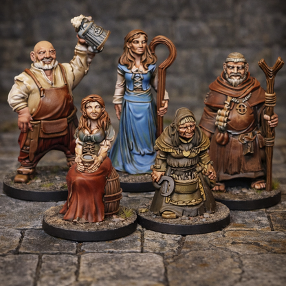 Villagers 2 – miniatyrsett (5 stk)