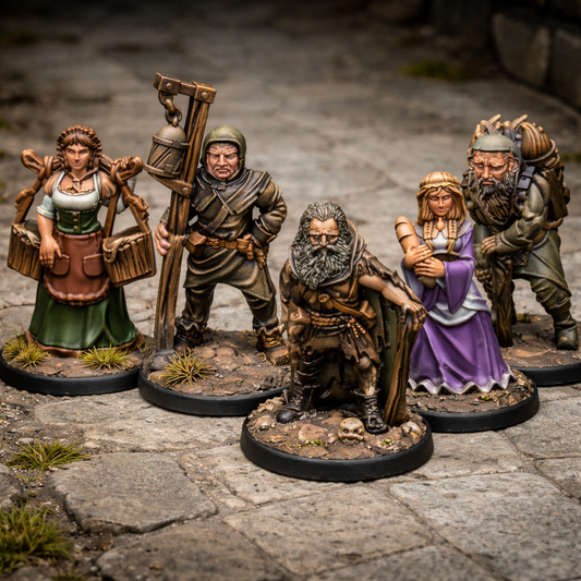 Villagers 3 – miniatyrsett (5 stk)