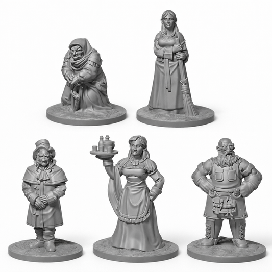 Villagers 1 – miniatyrsett (5 stk)