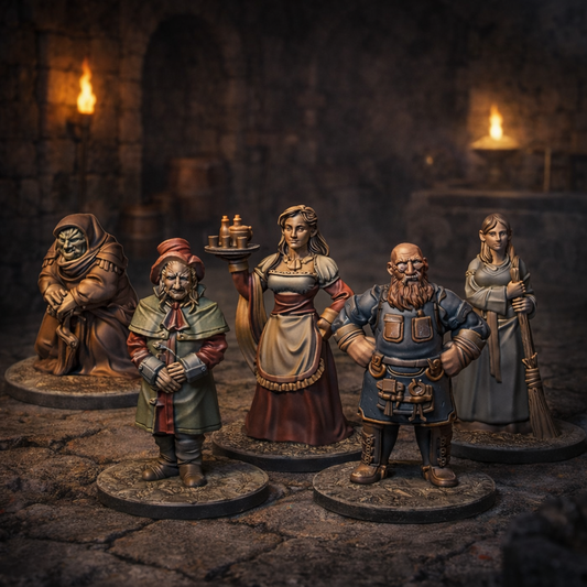 Villagers 1 – miniatyrsett (5 stk)