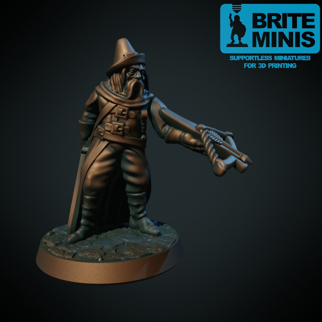 Heksejeger (flerdelt), 3D-printet D&D-miniatyr fra Spillsmia.