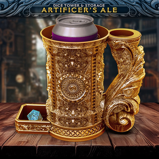Artificer's Ale - eventyrkrus fra FatesEnd, 3D-printet til D&D og rollespill.