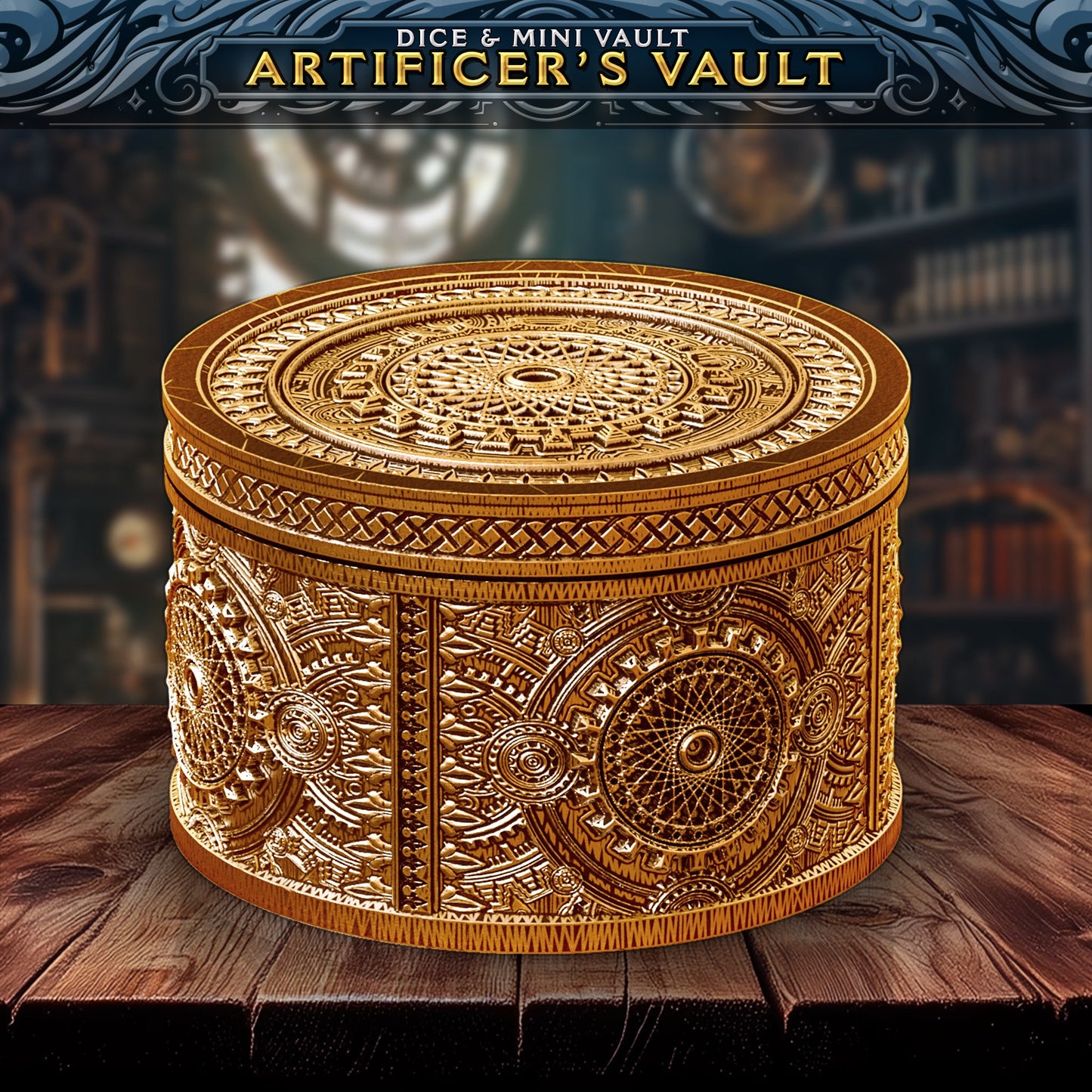 Artificer's Ale - dice- og mini-vault fra FatesEnd, 3D-printet til D&D og rollespill.