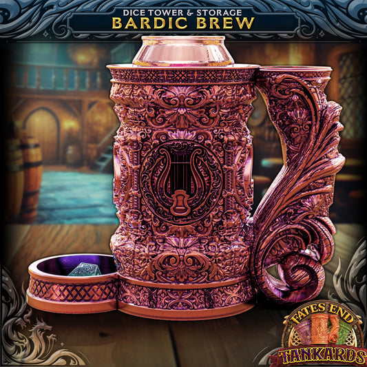 Bardic Brew - eventyrkrus fra FatesEnd, 3D-printet til D&D og rollespill.