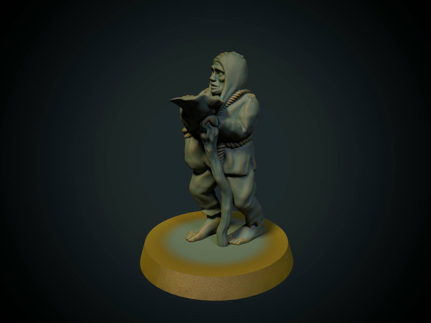 Tigger, 3D-printet D&D-miniatyr fra Spillsmia.