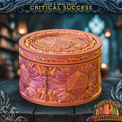 Critical Success - Crit Vault, 3D-printet fra FatesEnd, til D&D og rollespill.