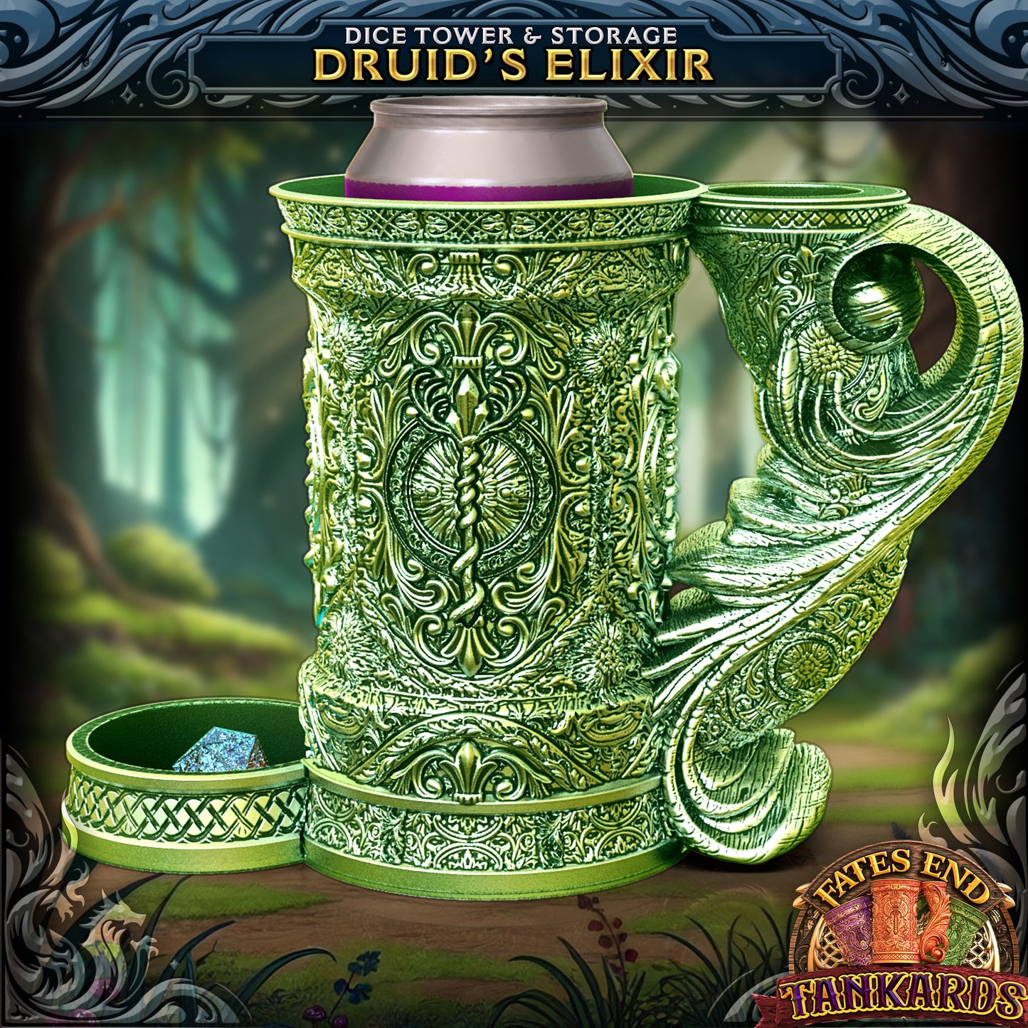 Druid's Elixir - eventyrkrus fra FatesEnd, 3D-printet til D&D og rollespill.