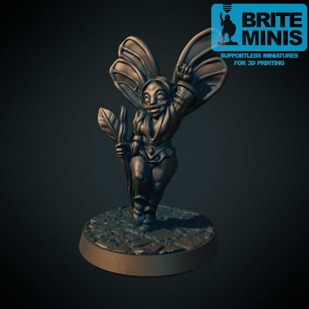 Alternativ fe-figur, 3D-printet D&D-miniatyr fra Spillsmia.