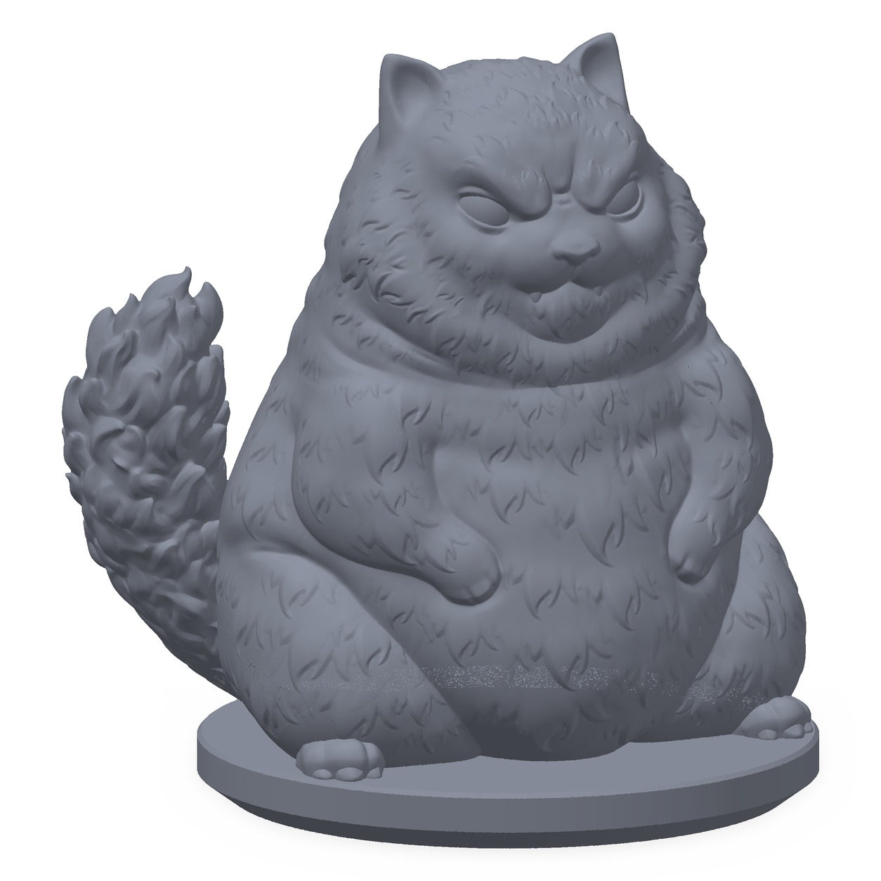 Fire kjælne følgesvenner: katt, mops, orkens kjæledyr og en forbannet gris, 3D-printet D&D-familiarsett fra Spillsmia.