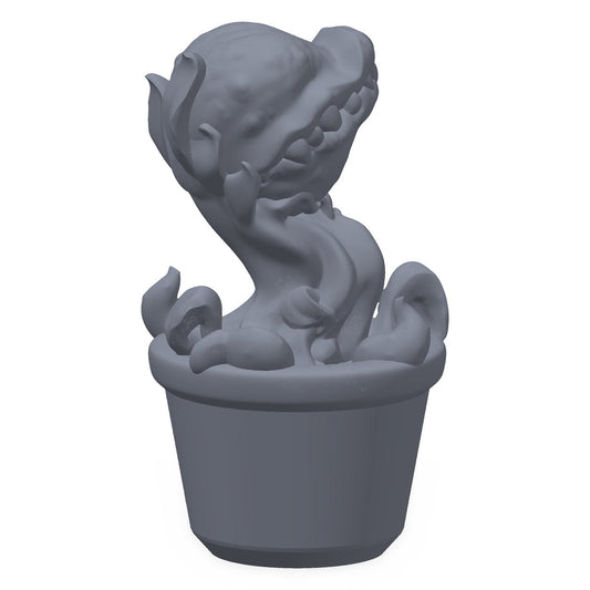 Fire skogsfamiliarer: plantevette, ugle, gjørmevette og lykkevette, 3D-printet D&D-familiarsett fra Spillsmia.